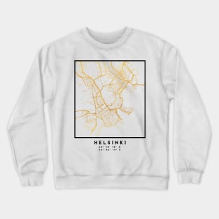 HELSINKI FINLAND CITY STREET MAP ART Crewneck Sweatshirt